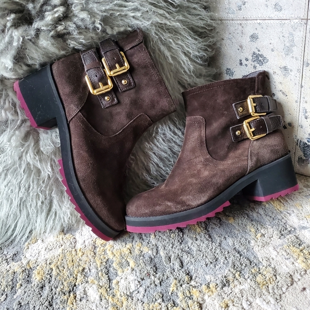 Kanna Ankle Boota In Mocha Suede